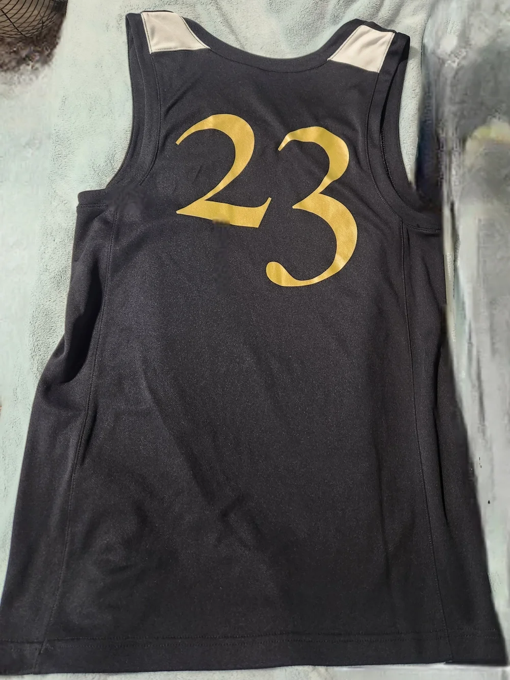 Nike Black & Gold 'Forever King' Basketball Tank